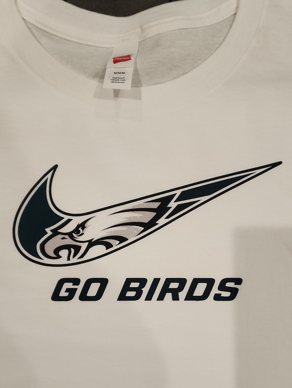 White 'Go Birds' Graphic Tee